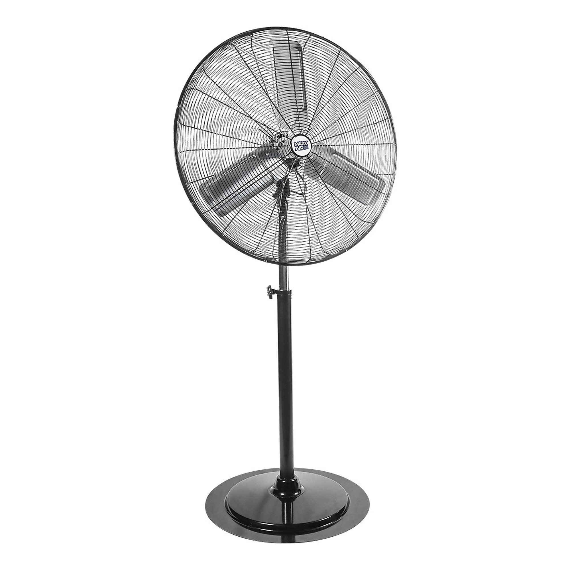 Maxx Air, 30in. 3-Speed Adjustable Oscillating Pedestal Fan, Fan Diameter 30 in, Air Delivery 4800 cfm, Oscillating, Model# HVPF 30 OSC UPS